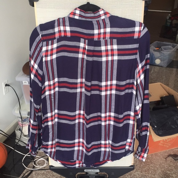 Drapey Plaid Shirt (similar to Rails) - Picture 2 of 3